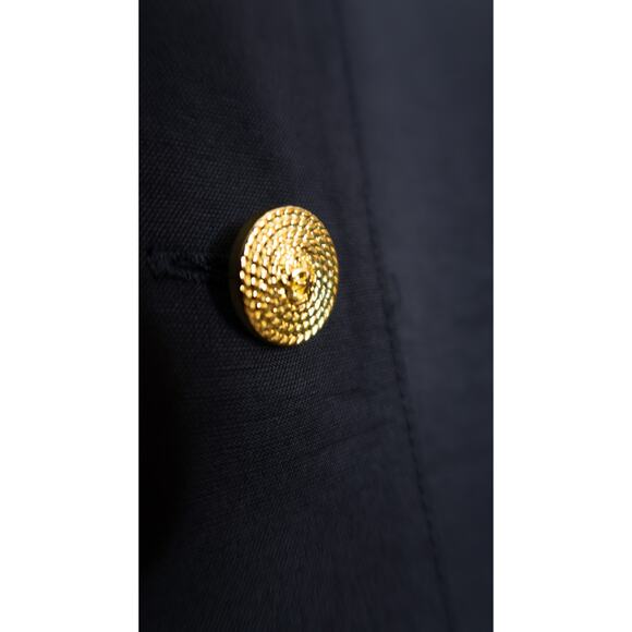 ROTATE BIRGER CHRISTENSEN Black Padded Shoulder Lace Trim Mini Dress 34/US 4 - Picture 7 of 11